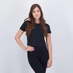 Blusa Cropped Umbro Essential Comfy - Feminina PRETO