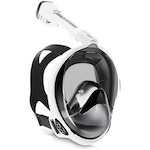 Máscara Subaquática de Mergulho Gold Sports Full Face Confort com Snorkel BRANCO