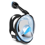 Máscara Subaquática de Mergulho Gold Sports Full Face Confort com Snorkel AZUL