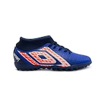 Chuteira Society Umbro Mutant Jr - Infantil AZUL ESC/VERMELHO