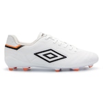 Chuteira de Campo Umbro Speciali Classic - Adulto BRANCO/LARANJA