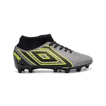 Chuteira de Campo Umbro Mutant Jr - Infantil CINZA ESC/VERDE