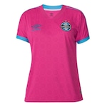 Camisa do Grêmio 2023/24 Umbro Outubro Rosa - Feminina ROSA/AZUL