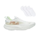 Tênis Fila Float Maxxi 2 Pró - Masculino   + 3 Pares De Meias BRANCO/VERDE