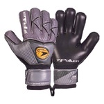 Luvas de Goleiro Poker Prof Ortho Vulcan - Adulto PRETO/CINZA