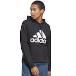 Blusão de Moletom adidas Essentials Big Logo Regular - Feminino PRETO/BRANCO