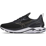 Tênis Mizuno Wave Mirai 6 - Unissex PRETO