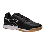 Chuteira Futsal Diadora Calcio Elite - Adulto PRETO/BRANCO