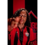 Camisa do Vitória 1 2024 Jogo Volt - Feminina Vermelho/Preto