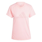 Camiseta adidas Train Essentials Big Performance Logo - Feminina ROSA