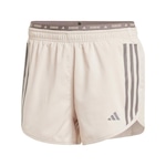 Shorts adidas Own The Run Três Listras - Feminino BEGE