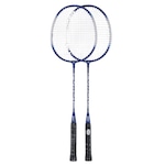 Raquete Badminton Dhs 209 Kit Com 02 Raquetes Colors AZUL