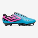 Chuteira de Campo Umbro Action - Adulto AZUL/PRETO