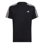 Camiseta adidas Ess 3 Stripes Regular Fit - Infantil PRETO/BRANCO