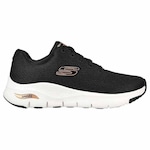 Tênis Skechers Arch Fit - Feminino PRETO/BRANCO