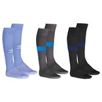 Kit de Meiões do Grêmio Umbro com 3 Pares - Adulto AZUL/PRETO