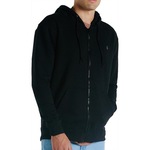 Jaqueta de Moletom com Capuz Volcom Aberto Single Stone - Masculina PRETO