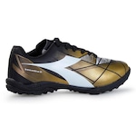 Chuteira Society Diadora Squadra Ii - Adulto PRETO/OURO