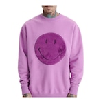 Blusão sem Capuz Baw Clothing Smiley Fury - Feminino ROSA