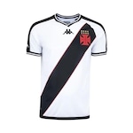 Camisa 2 do Vasco Kappa 24/25 - Infantil BRANCO/PRETO