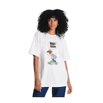 Camiseta Baw Clothing Mc Regular Sk8 Br - Feminina BRANCO/PRETO