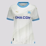 Camisa Puma Olympique de Marseille Home 2024 - Feminina BRANCO