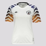 Camisa do Vasco Aquecimento 2024 Kappa - Feminina BRANCO