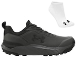 Kit Tênis Under Armour Defense Low + Meia - Masculino CINZA/PRETO