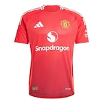 Camisa 1 Manchester United 24/25 Authentic adidas - Masculina VERMELHO