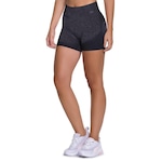 Short Selene sem Costura Fitness Push Up - Feminino PRETO/CINZA