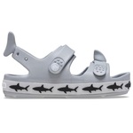 Sandália Crocs Crocband Cruiser Shark Sandal T Light - Infantil CINZA