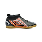 Chuteira Futsal Umbro Mutant Jr - Infantil PRETO/LARANJA