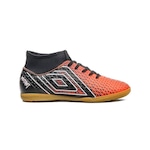 Chuteira Futsal Umbro Mutant Jr - Infantil Coral/Preto