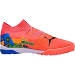 Chuteira Society Puma Future 7 Match Njr - Adulto LARANJA/AZUL