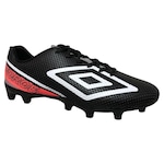 Chuteira de Campo Umbro Force - Adulto Preto/Coral