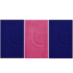 Toalha Lupo Esporte Academia Kit C/ 3 Peças AZUL/ROSA