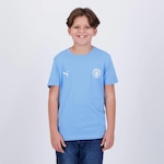 Camisa do Manchester City Puma - Infantil AZUL