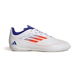 Chuteira Futsal adidas F50 Club In Júnior BRANCO/AZUL ESC