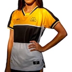 Camisa Criciúma 2024 Volt Oficial 1 Jogo - Feminina PRETO/AMARELO