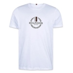 Camiseta Tommy Hilfiger Ab Global Stripe Wreath Tee - Masculina BRANCO