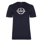 Camiseta Tommy Hilfiger Ab Global Stripe Wreath Tee - Masculina AZUL ESCURO