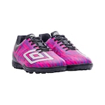 Chuteira Society Umbro Ultimate - Adulto ROSA/PRETO