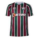 Camisa Fluminense I 2023/24 Umbro - Infantil VERDE/VERMELHO