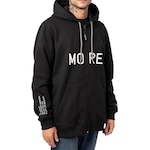 Blusão de Moletom com Capuz Mcd Aberto More Core Wt24 - Masculino PRETO