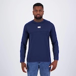 Blusão de Moletom sem Capuz Fila David Ff - Masculino AZUL ESCURO