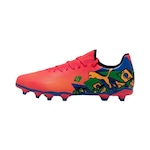 Chuteira de Campo Puma Future 7 Play Neymar Jr - Adulto ROSA/AZUL