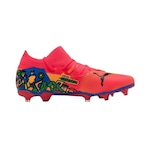 Chuteira de Campo Puma Future 7 Match Neymar Jr - Infantil ROSA/AZUL