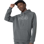 Moletom Fila Letter Outline Winter - Masculino PRETO