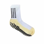 Meia Infantil Prosocks de Futebol Grip BRANCO/AMARELO