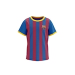 Camiseta Braziline Barcelona Illuvium Infantil AZUL/VERMELHO